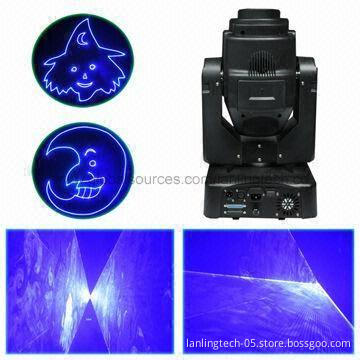 1W Blue Multi-color Moving-head Animation Club Lights/Laser with DMX512 and PC Control Mode